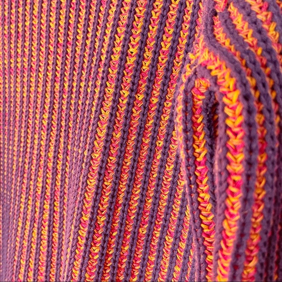 CAbi Melange Lava Cable Knit Ribbed Crewneck Pullover Sweater Size M - Picture 7 of 14